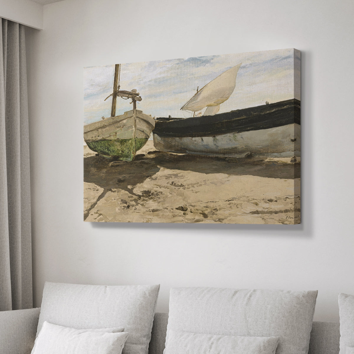 Vintage Boat XXVI - Canvas Art Print