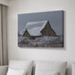 Winter Barn - Canvas Art Print