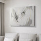 Grey Brushstrokes CXVI - Canvas Art Print