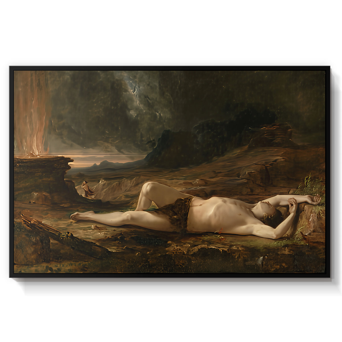 The Dead Abel, 1832 - Floater Framed Canvas Print