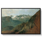 The Dachstein from the Plassen near Hallstatt, 1827 - Floater Framed Canvas Print