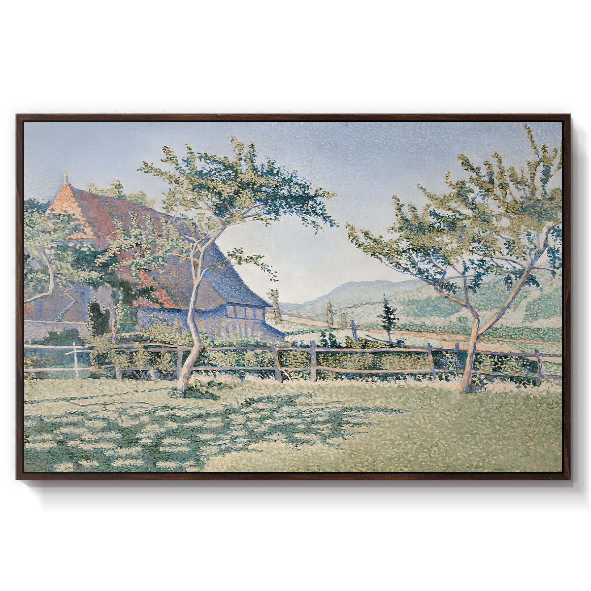 Comblat-le-Château, the Meadow, Opus 161, 1887 - Floater Framed Canvas Print
