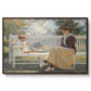 Eleanor and Benny, 1916 - Floater Framed Canvas Print