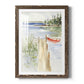 Sketchy Pier - Barnwood Framed Art Print