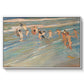 Children Playing on the Beach in Valencia, c. 1908 - Floater Framed Canvas Print
