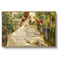 Sewing the Sail, 1896 - Floater Framed Canvas Print