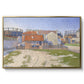 Gasometers at Clichy, 1886 - Floater Framed Canvas Print
