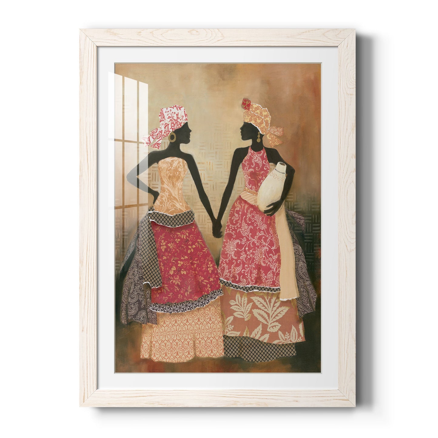 Village Women I - Premium Framed Print - Distressed Barnwood Frame - Ready to Hang