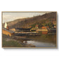 Landingsbrygge Husvik, Drøbak, 1875 - Floater Framed Canvas Print