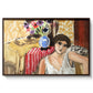 Woman Seated in an Armchair, c. 1920 - Floater Framed Canvas Print