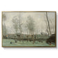 Washerwomen in a Willow Grove, c. 1871 - Floater Framed Canvas Print