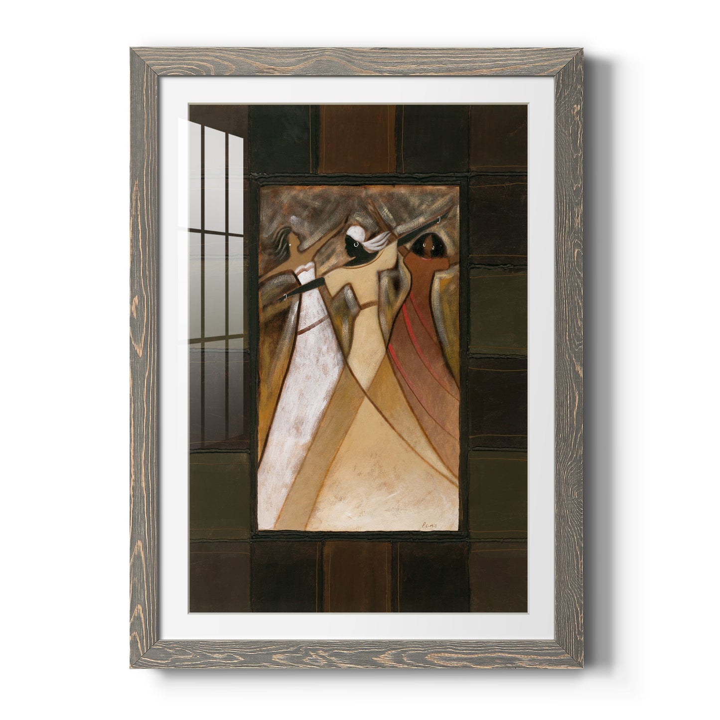Divine Grace I - Barnwood Framed Art Print