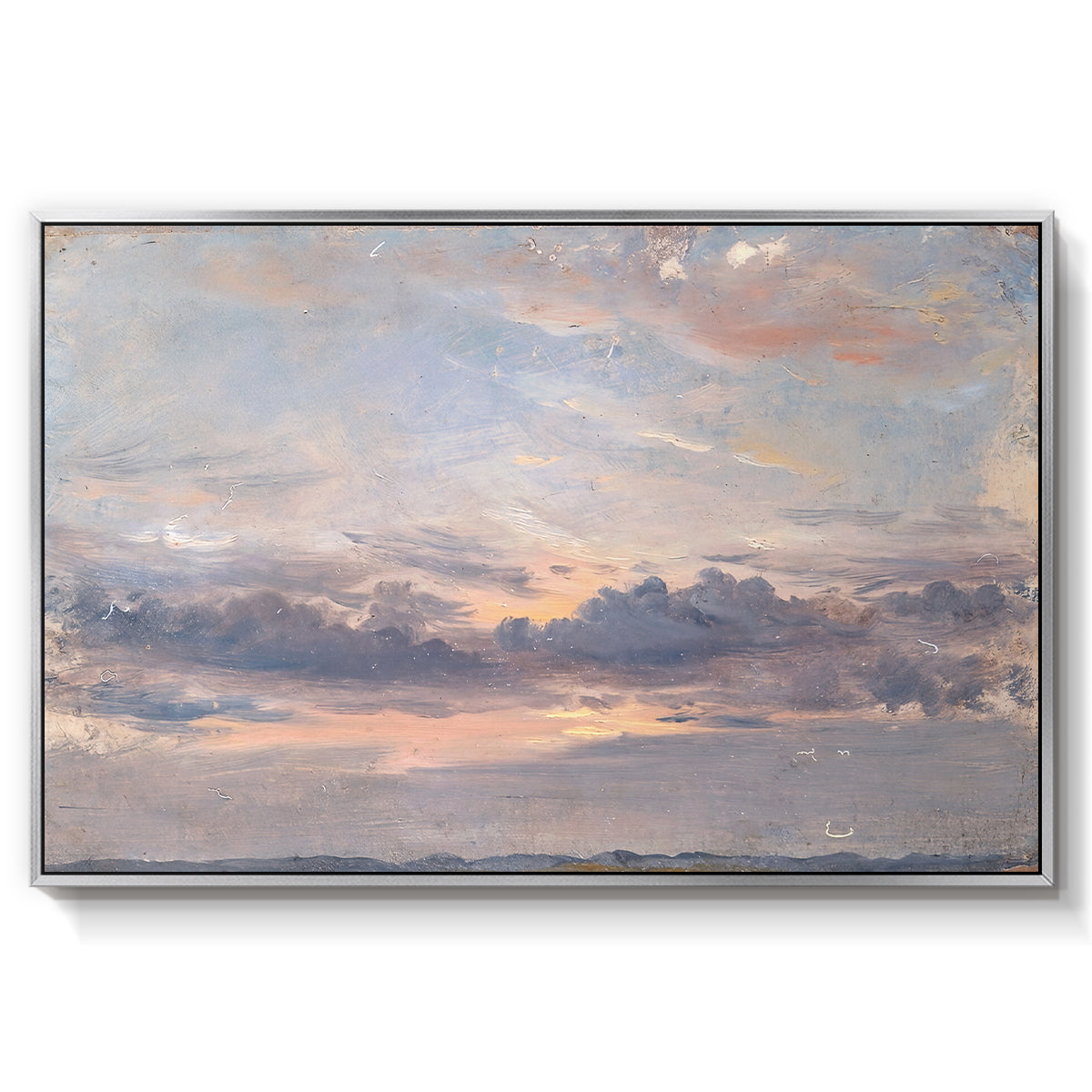 A Cloud Study, Sunset, c. 1821-1822 - Floater Framed Canvas Print