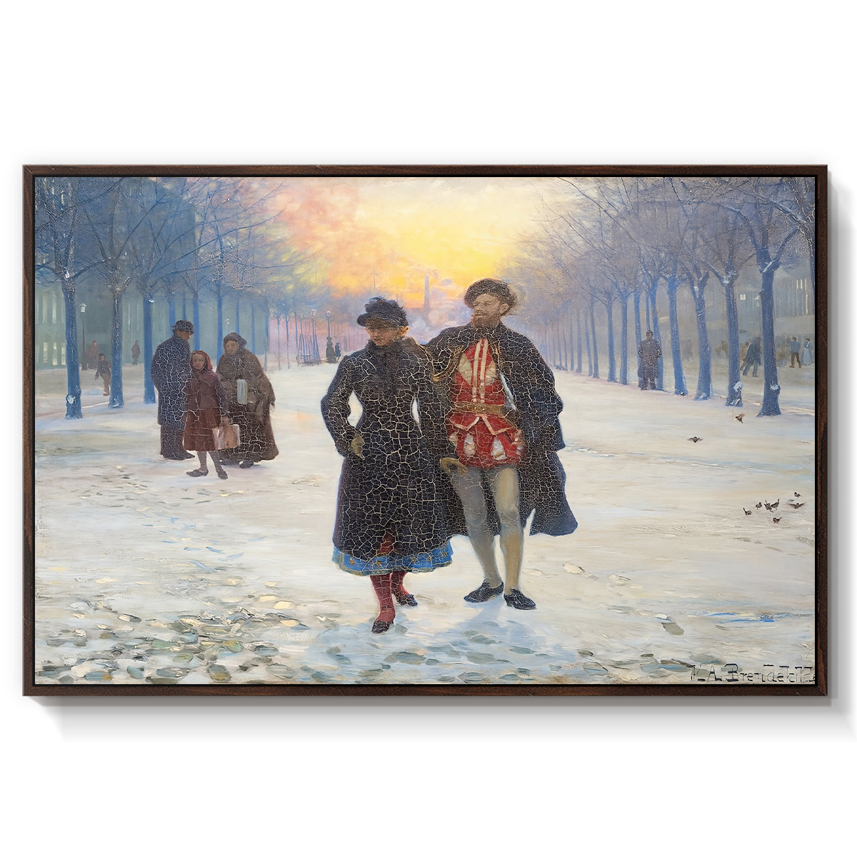 Morning after the Carnival, 1884 - Floater Framed Canvas Print