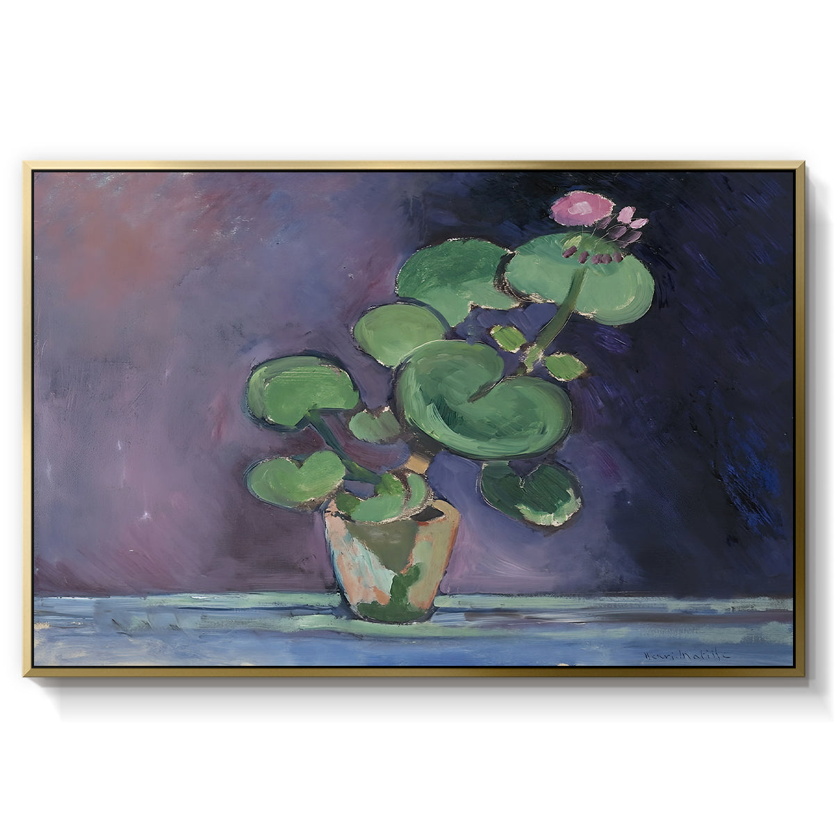 Geranium, 1909 - Floater Framed Canvas Print