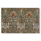 Canvas art print portraying a repeating floral pattern with dark background and warm-toned plant forms, set against a white background