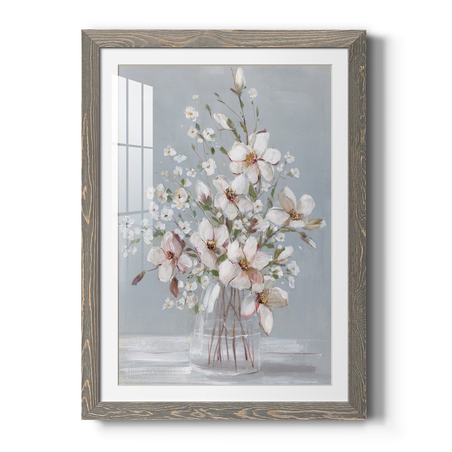 Magnolia Romance - Premium Framed Print - Distressed Barnwood Frame - Ready to Hang