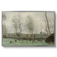 Washerwomen in a Willow Grove, c. 1871 - Floater Framed Canvas Print