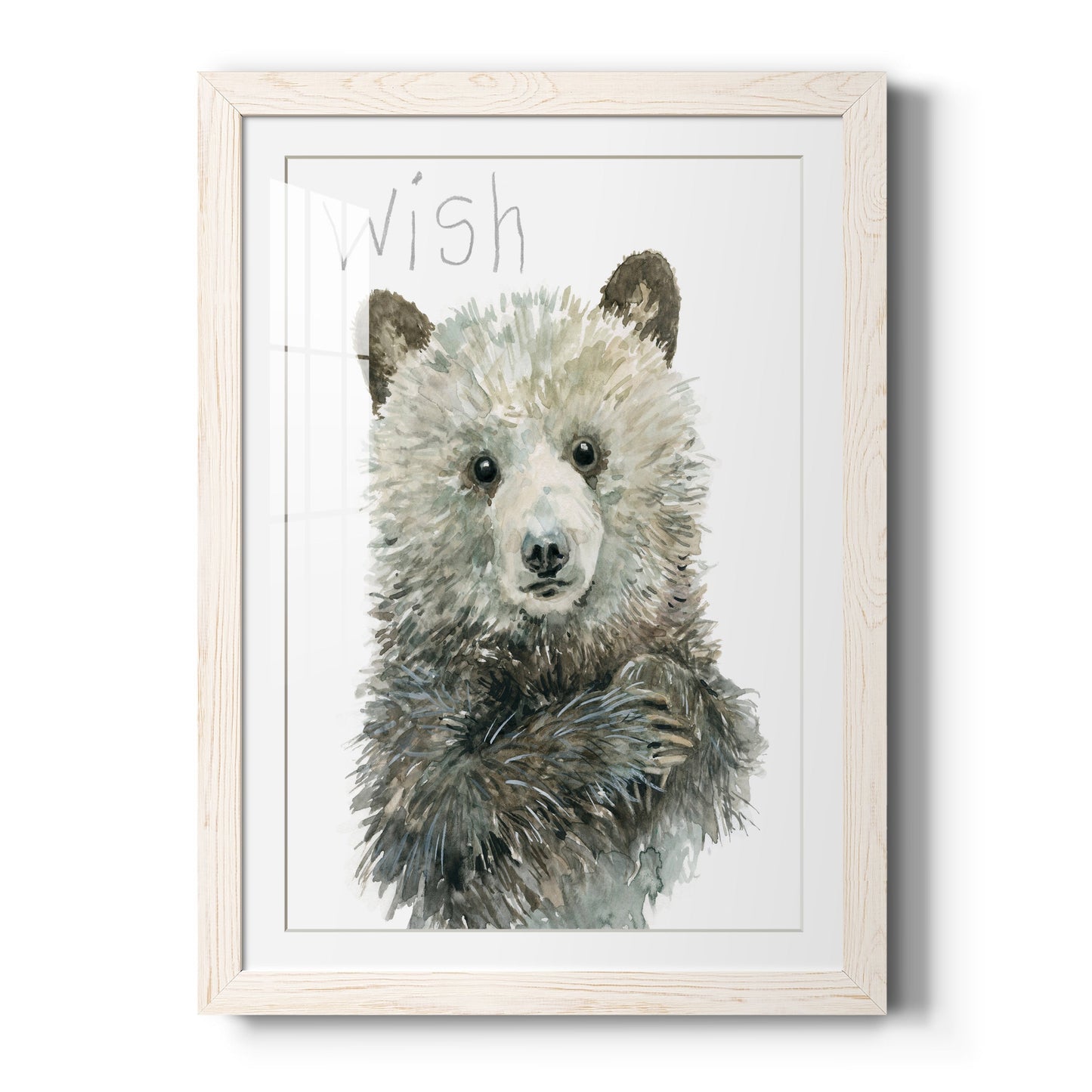 Forest Fur Baby Bear - Barnwood Framed Art Print