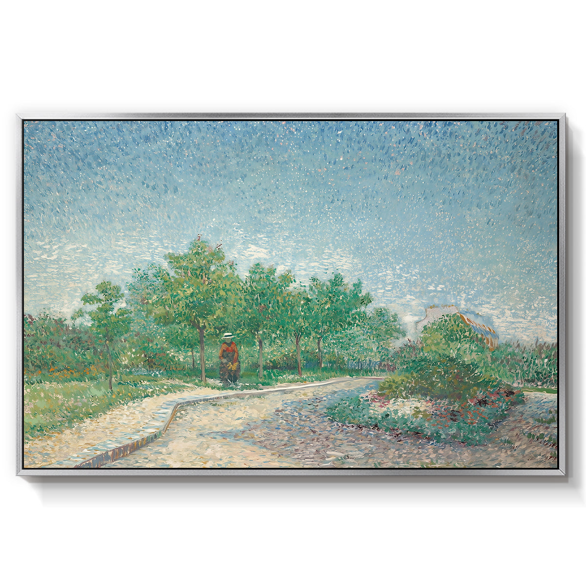 Square Saint-Pierre, Paris, 1887 - Floater Framed Canvas Print