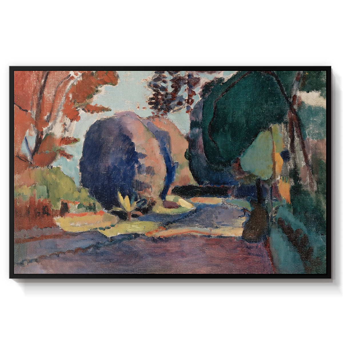 The Luxembourg Gardens, 1901 - Floater Framed Canvas Print