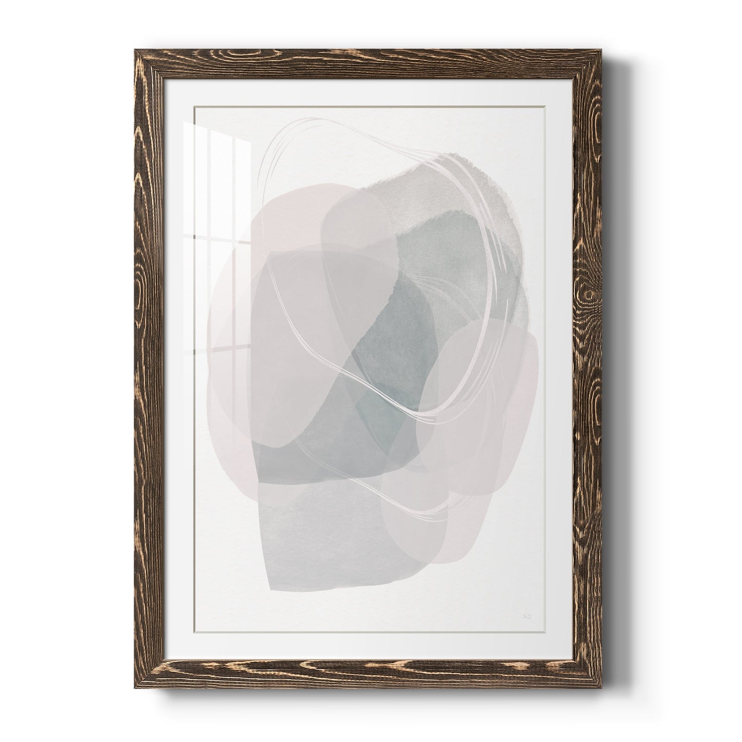 River Jewels I - Barnwood Framed Art Print