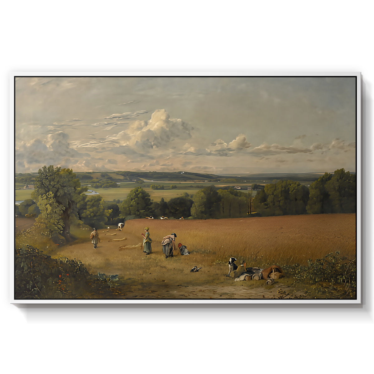 The Wheat Field, 1816 - Floater Framed Canvas Print