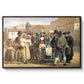 A Charlatan Selling Blacking in the Piazza Barberini in Rome, c. 1840-1849 - Floater Framed Canvas Print