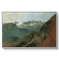 The Dachstein from the Plassen near Hallstatt, 1827 - Floater Framed Canvas Print
