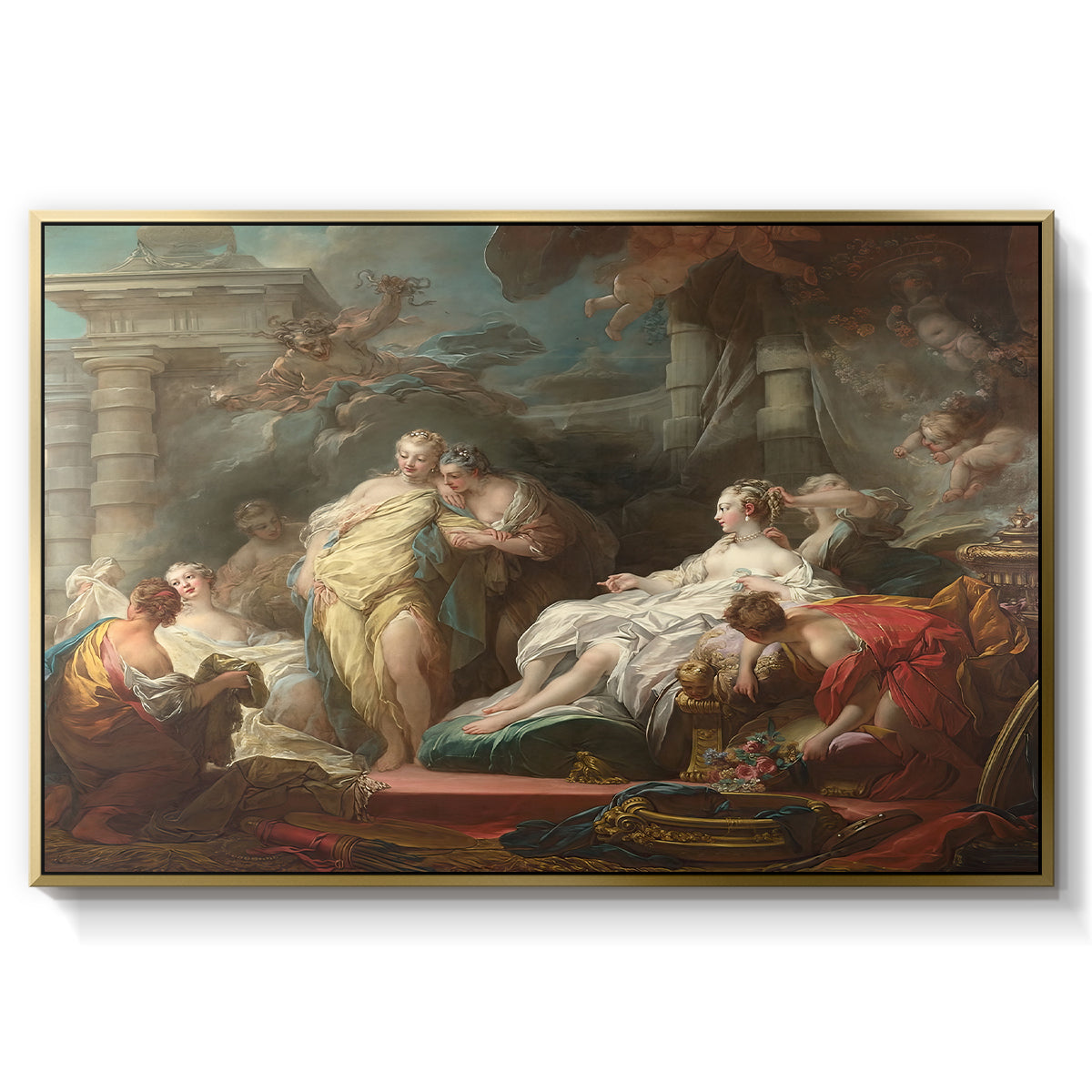 Psyche Showing Her Sisters Her Gifts from Cupid, 1753 - Floater Framed Canvas Print