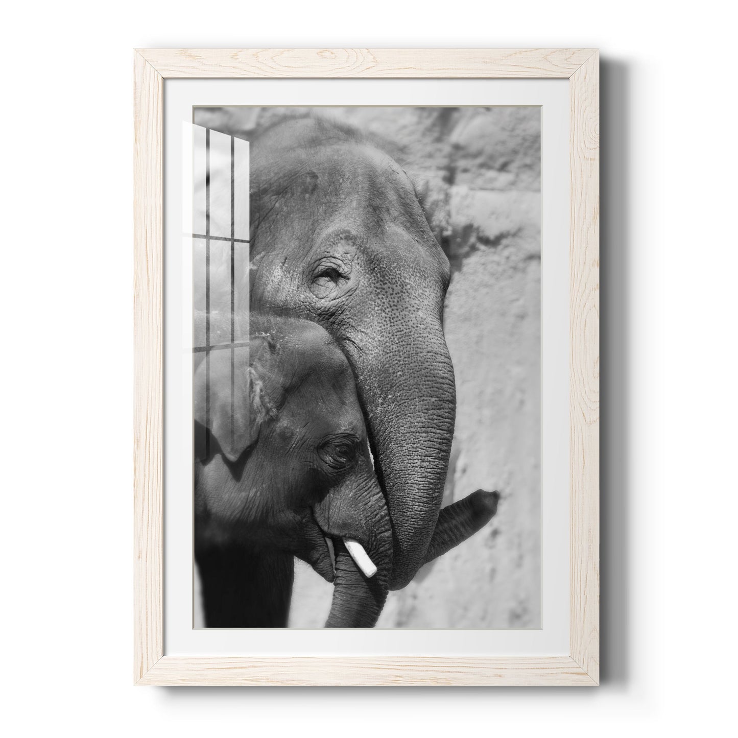 Tender Moment - Premium Framed Print - Distressed Barnwood Frame - Ready to Hang