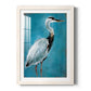 Great Blue Heron I - Premium Framed Print - Distressed Barnwood Frame - Ready to Hang