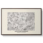 Fleurs, 1866 (Morris Inspired) - Floater Framed Canvas Print
