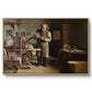 The Plate Printer, 1875 - Floater Framed Canvas Print