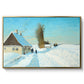 Shoveling Snow on a Beautiful Winter Day, c. 1898 - Floater Framed Canvas Print
