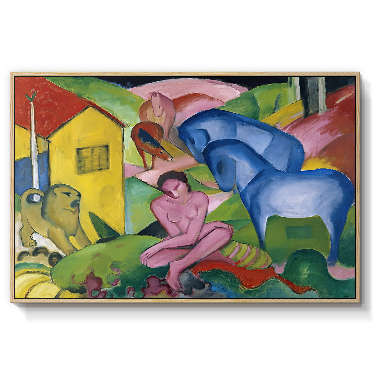 The Dream, 1912 - Floater Framed Canvas Print