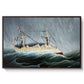 A Ship in the Storm, c. 1899 - Floater Framed Canvas Print