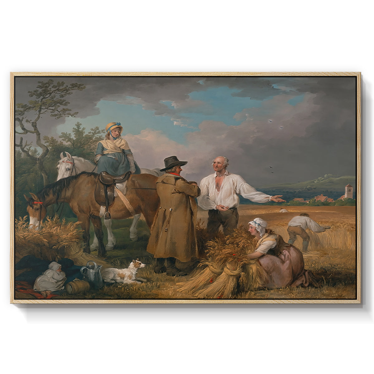The Reapers, 1800 - Floater Framed Canvas Print
