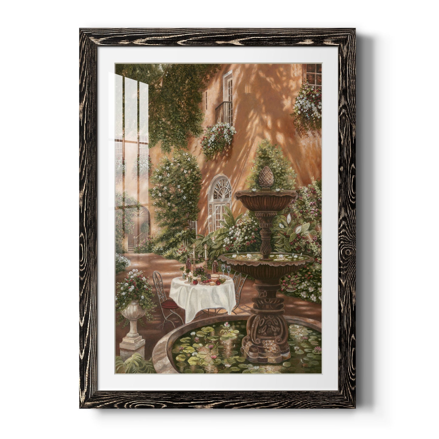 Evening Cocktails II - Barnwood Framed Art Print