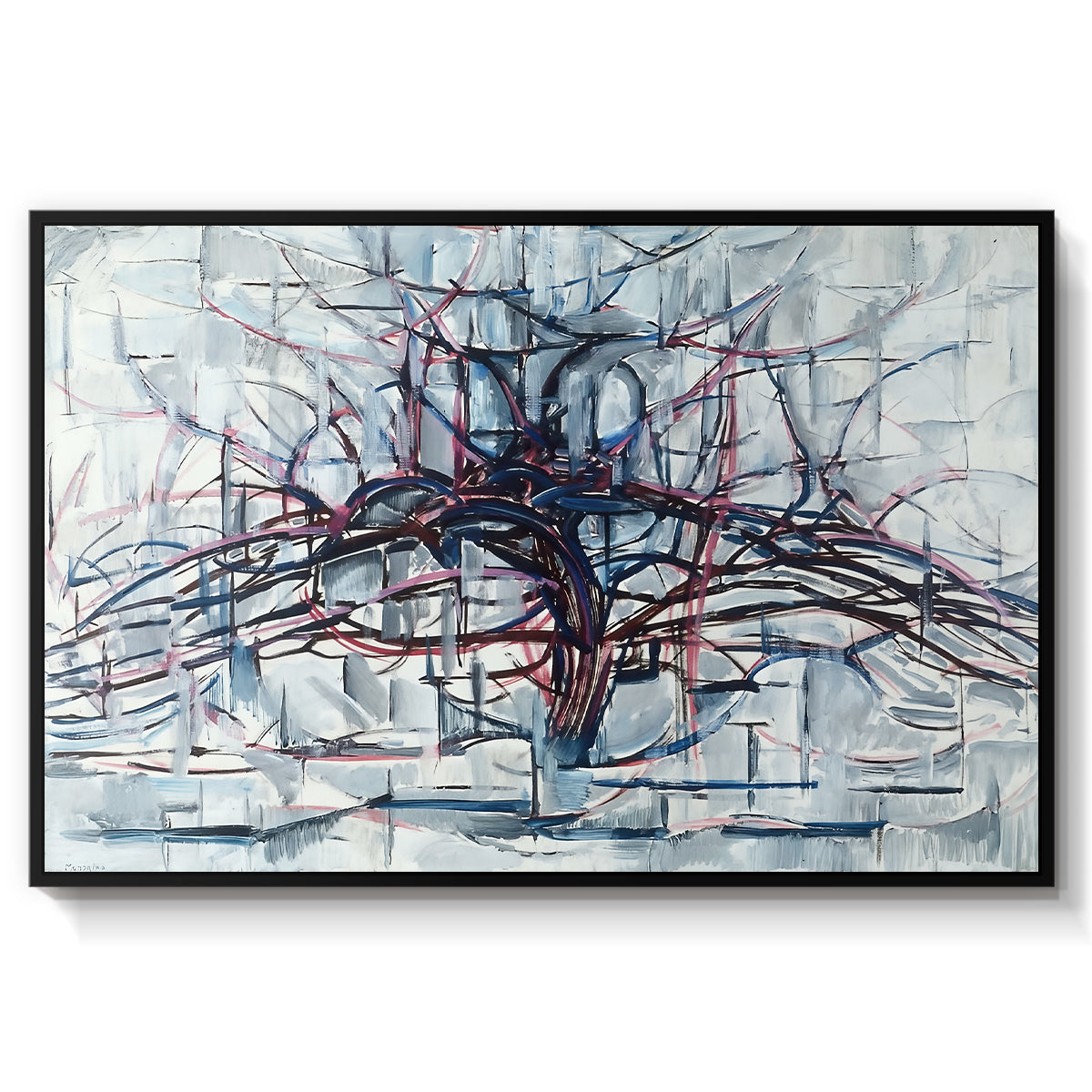 Horizontal Tree, 1912 - Floater Framed Canvas Print