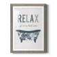 Palm Bath I - Barnwood Framed Art Print