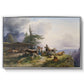 An Alpine Farm on the Untersberg, 1835 - Floater Framed Canvas Print