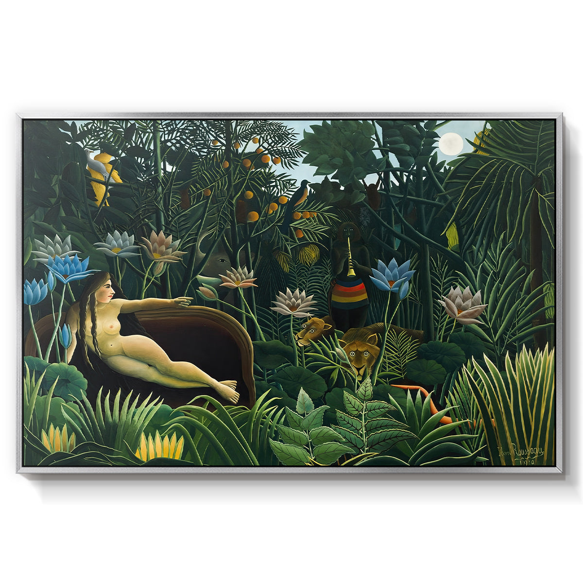 The Dream (Le Rêve), 1910 - Floater Framed Canvas Print
