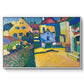 Green Lane in Murnau, 1909 - Floater Framed Canvas Print