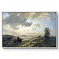 Fresh Breeze on the Norwegian Coast, 1876 - Floater Framed Canvas Print