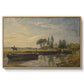 Barge below Flatford Lock, c. 1810 - Floater Framed Canvas Print