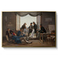 A Group of Danish Artists in Rome, 1837 - Floater Framed Canvas Print