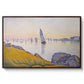 Evening Calm, Concarneau, Opus 220, 1891 - Floater Framed Canvas Print