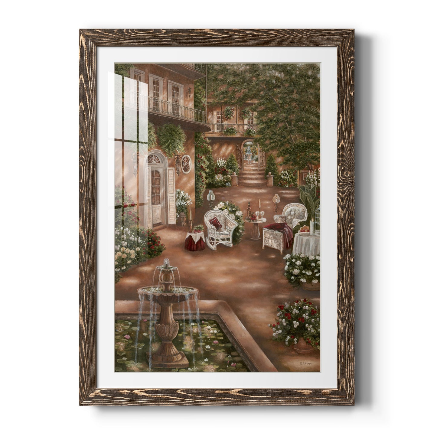 Evening Cocktails I - Premium Framed Print - Distressed Barnwood Frame - Ready to Hang