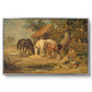 The Midday Meal, 1835 - Floater Framed Canvas Print